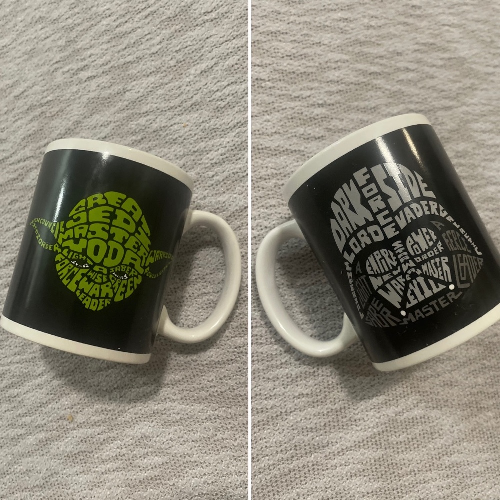 Like New Disney Star Wars Mug Yoda and Vader